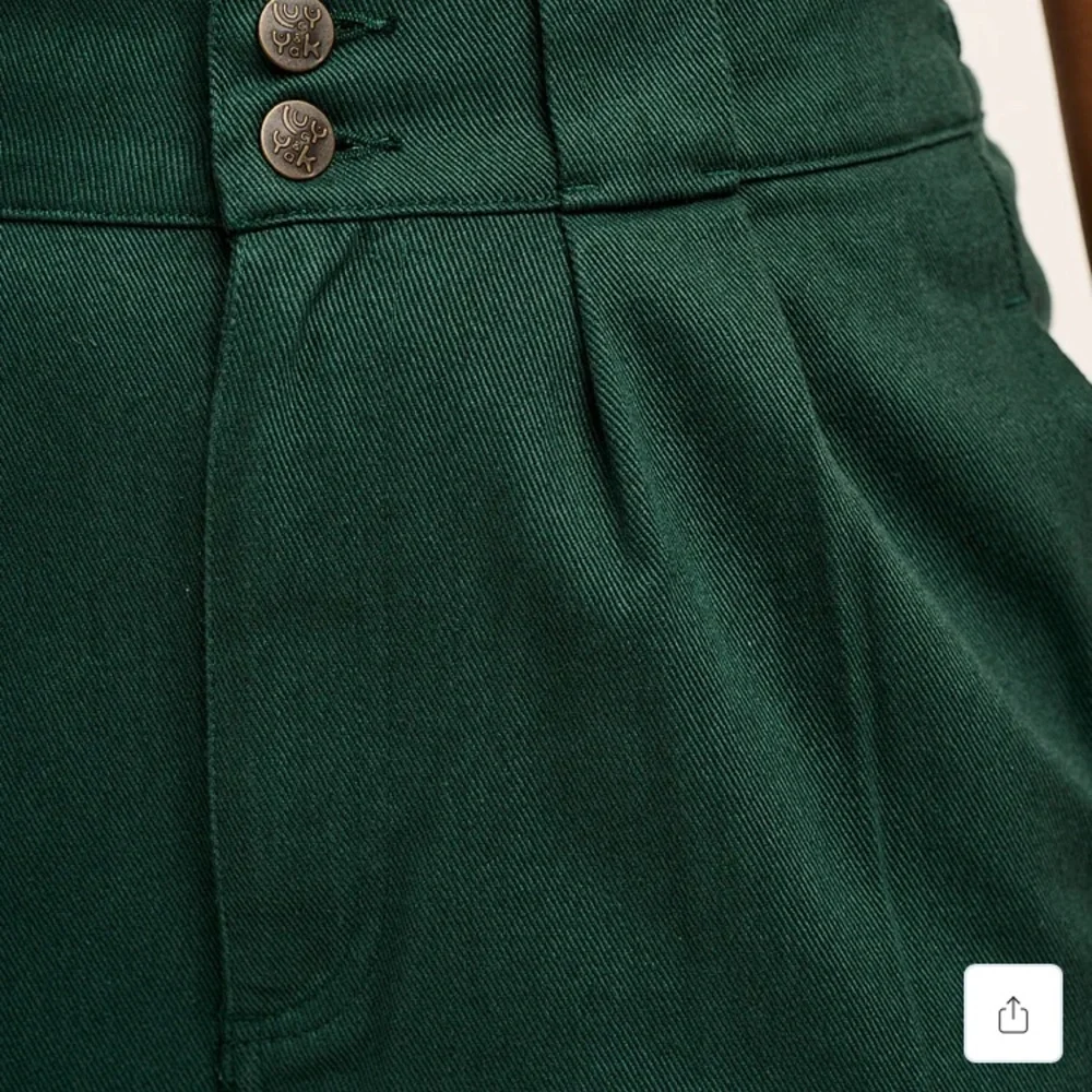 Addison Cotton Jeans in Posy Green - Picture 4 of 8